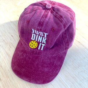 Pickleball Hat – “Just Dink It” Embroidered Baseball Cap